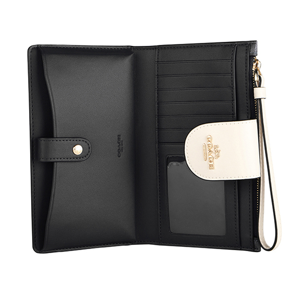 Coach Signature Color Block Wallet Blue - Picture 4 of 9